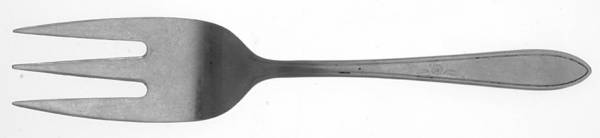 Flower Dance (Stainless) Medium Solid Cold Meat Serving Fork