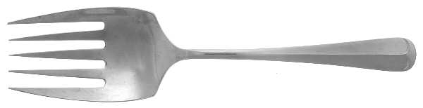 Old Towne (Stainless) Medium Solid Cold Meat Serving Fork