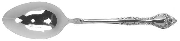 Royal Baroque (Stainless) Pierced Tablespoon (Serving Spoon)