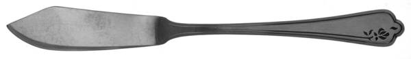 Rose Image (Stainless, Round End) Flat Handle Master Butter Knife