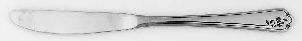 Rose Image (Stainless, Round End) Modern Solid Knife