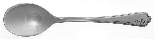 Rose Image (Stainless, Round End) Sugar Spoon