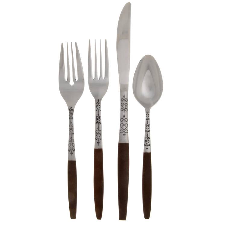INR2 (Stainless) 4 Piece Place Setting by Interpur