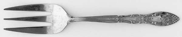INR26 (STAINLESS) Small Solid Cold Meat Serving Fork by Interpur