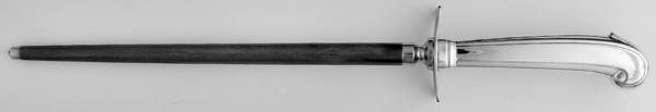1810 (Sterling, 1930) Small Steel Rod Sharpener Knife, Str Guard,Pistol