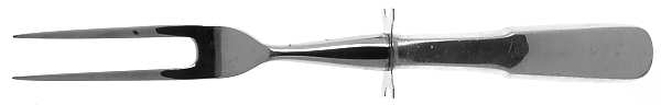 1810 (Sterling, 1930) Small Steak Carving Fork with Stainless Prongs