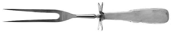 1810 (Sterling, 1930) Lg Carving/Roast Fork-Stn Prong w/Sterling Guard