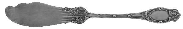 Abbottsford (Sterling, 1907) Flat Handle Master Butter Knife