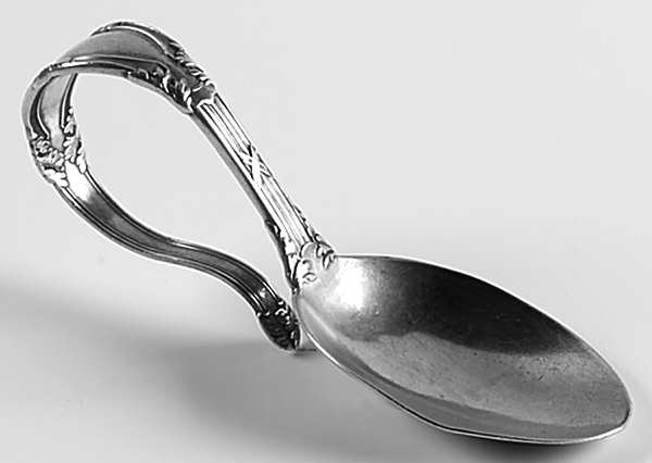 Abbottsford (Sterling, 1907) Curved Handle Baby Spoon