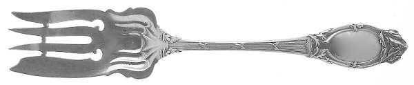 Abbottsford (Sterling, 1907) Medium Solid Cold Meat Serving Fork