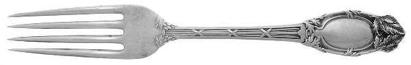 Abbottsford (Sterling, 1907) Luncheon/Dessert Fork, Solid Piece