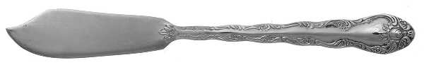 Abbey Rose (Silverplate) Flat Handle Master Butter Knife