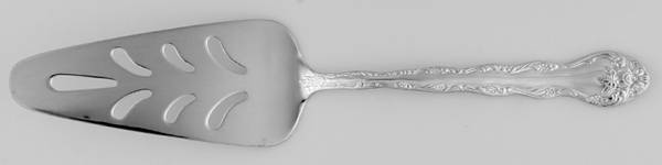 Abbey Rose (Silverplate) Server-Pie/Solid-Pierced
