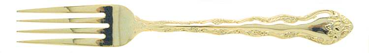 Abbey Rose (Gold Electroplate) Fork