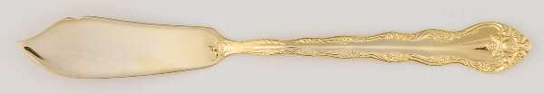 Abbey Rose (Gold Electroplate) Flat Handle Master Butter Knife