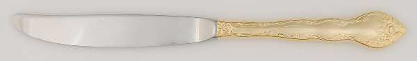 Abbey Rose (Gold Electroplate) Modern Hollow Knife