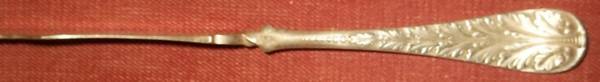 Acanthus (Silverplate, 1886) Flat Twisted Handle Master Butter Knife