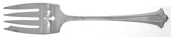 Admiral I (Silverplate, 1918) Medium Solid Cold Meat Serving Fork