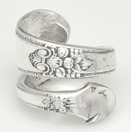 Adoration (Silverplate, No Monograms) Finger Ring (Provide Size) HC
