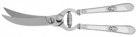 Adoration (Silverplate, No Monograms) Poultry Shears with Stainless Blades
