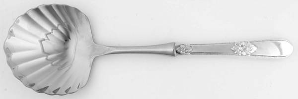 Adoration (Silverplate, No Monograms) Casserole Spoon with Stainless Shell Bowl