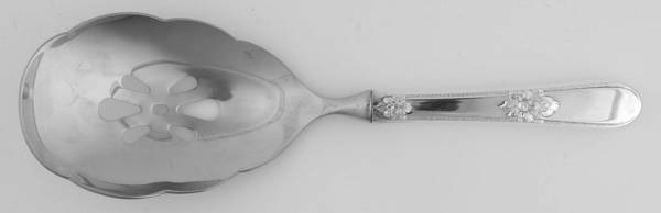 Adoration (Silverplate, No Monograms) Pierced Casserole Spoon with Stainless Bowl