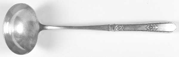 Adoration (Silverplate, No Monograms) Hollow Handle Soup Ladle with Solid Bowl