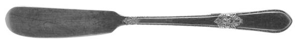 Adoration (Silverplate, No Monograms) Flat Handle Butter Spreader