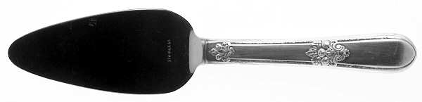 Adoration (Silverplate, No Monograms) Cheese Server with Stainless Blade