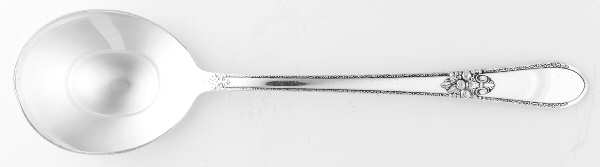 Adoration (Silverplate, No Monograms) Round Bowl Soup Spoon (Gumbo)
