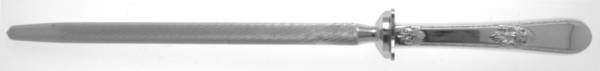 Adoration (Silverplate, No Monograms) Small Steel Rod Sharpener Knife