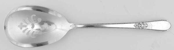 Adoration (Silverplate, No Monograms) Solid Pierced Casserole Spoon