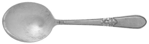 Adoration (Silverplate, No Monograms) Straight Handle Baby Spoon