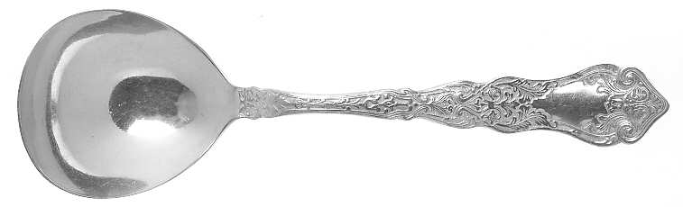 Alhambra (Silverplate, 1907) Round Bowl Soup Spoon (Bouillon)
