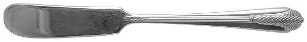 Allure (Silverplate, 1939) Flat Handle Butter Spreader by International Silver