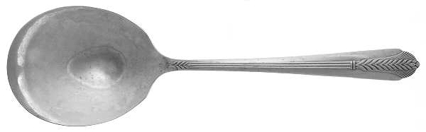 Allure (Silverplate, 1939) Solid Smooth Casserole Spoon by International Silver