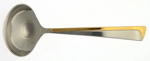 Alliance (Stainless-Gold Accent) Solid Gravy Ladle