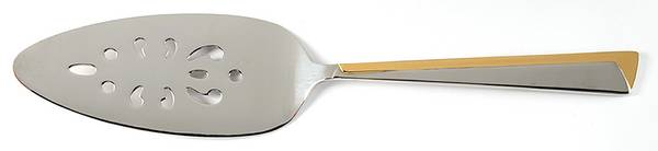 Alliance (Stainless-Gold Accent) Pierced All Stainless Pie Server