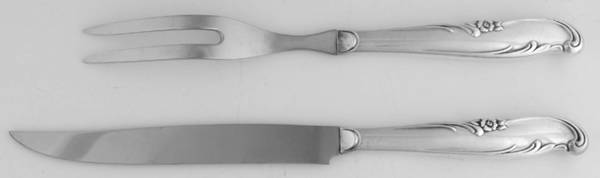 Allure-Teatime (Silverplate, 1959) Small Stainless Blade 2-Piece Steak Carving Set