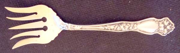 Althea (Sterling, 1910) Large Solid Tined Sardine Serving Fork