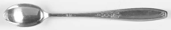 Ambassador (Silverplate, 1919) Short Olive Spoon with Solid Bowl by International Silver