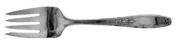 Ambassador (Silverplate, 1919) Medium Solid Cold Meat Serving Fork by International Silver