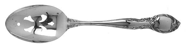 Amberly (Silverplate, 1985) Pierced Tablespoon (Serving Spoon)