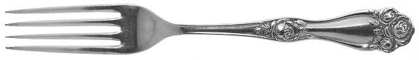 American Beauty Rose (Silverplate, 1909, s) Fork