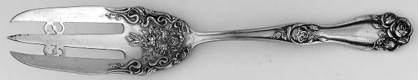 American Beauty Rose (Silverplate, 1909, s) Cake Serving Fork