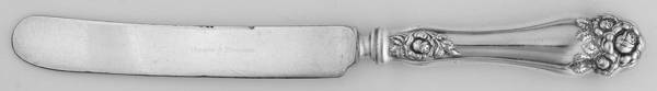 American Beauty Rose (Silverplate, 1909, s) New French Hollow Knife with Bolster