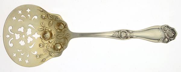 American Beauty Rose (Silverplate, 1909, s) Tomato Server, Solid Piece