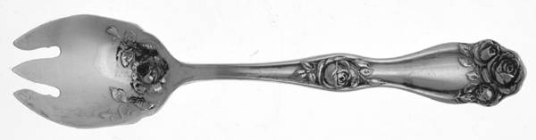 American Beauty Rose (Silverplate, 1909, s) Ice Cream Fork