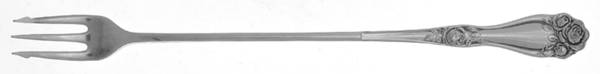 American Beauty Rose (Silverplate, 1909, s) Long Handle Pickle/Olive Fork