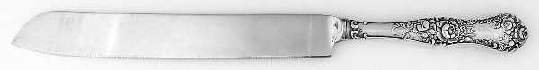 American Beauty Rose (Silverplate, 1904) Cake Slicer with Stainless Blade